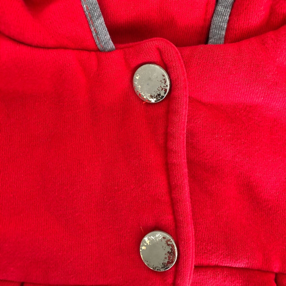 Red Bunny Ears Coat Jacket Sweater Baby Girl’s - Picture 7 of 7